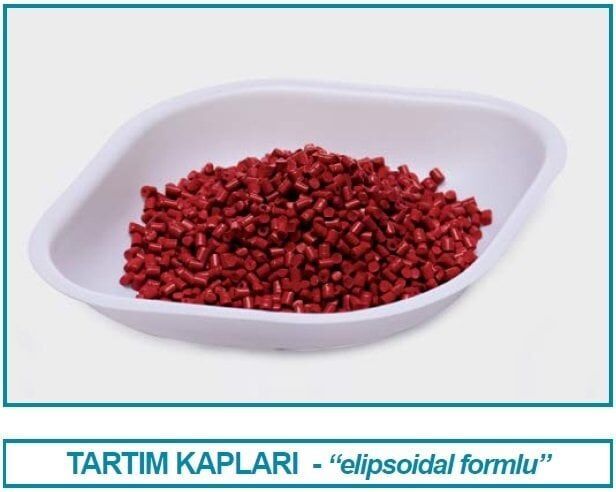 Isolab Tartım Kabı P.S. Elips Form Beyaz 30 ML - 100 Adet