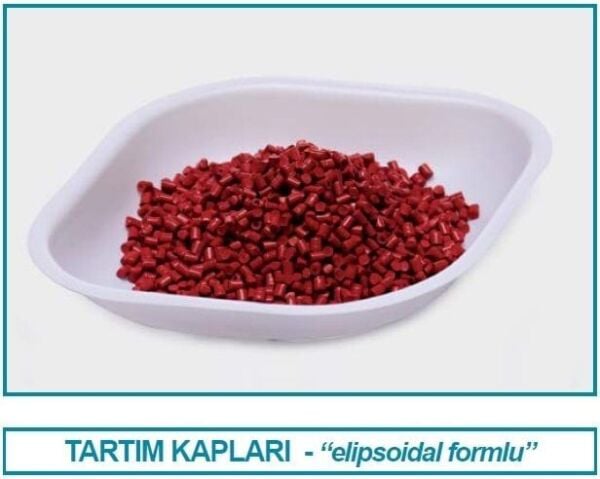 Isolab Tartım Kabı P.S. Elips Form Beyaz 30 ML - 100 Adet