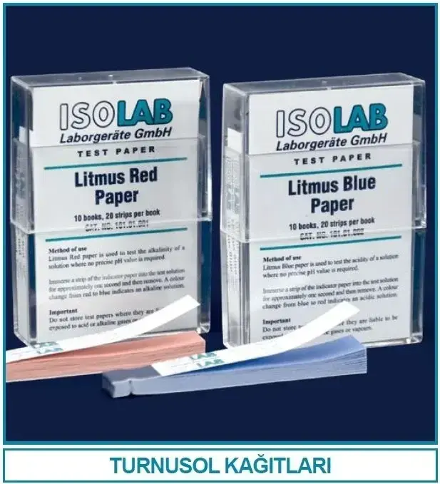 İsolab Turnusol Kağıdı - Mavi - 200 Adet/Paket