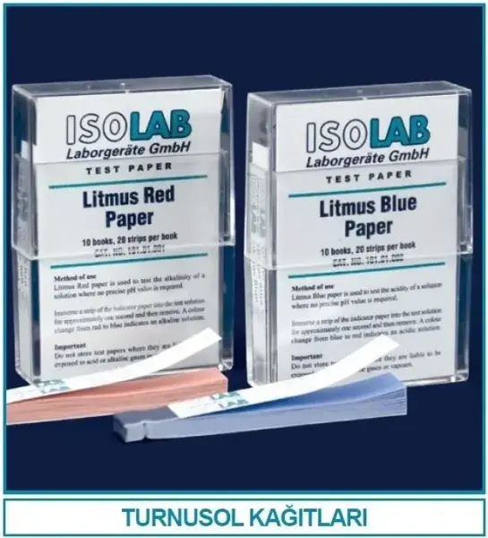 İsolab Turnusol Kağıdı - Mavi - 200 Adet/Paket