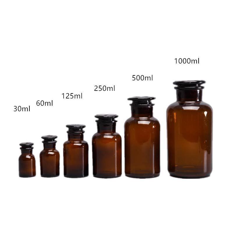 Likit Şişesi Amber Cam Kapaklı 500 ML