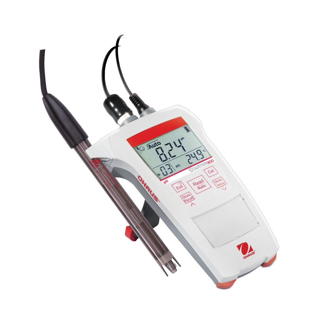 Ohaus ST400pH-G Portatif pH Metre Seti ST320 IP67 3m pH elektrodu dahil