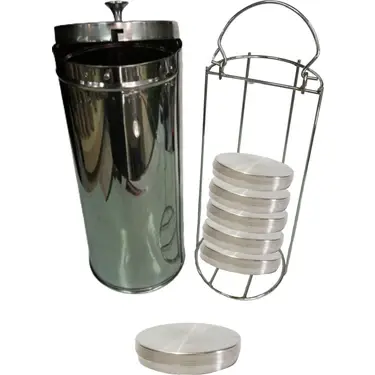 Petri Sterilize Kabı Rafsız Paslanmaz Çelik