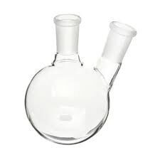 Balon Dibi Yuvarlak 2 Boyunlu Merkez Boyun NS:19/26 Paralel Boyun NS:14/23 50 ML