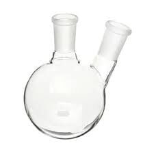 Balon Dibi Yuvarlak 2 Boyunlu Merkez Boyun NS:19/26 Paralel Boyun NS:14/23 50 ML